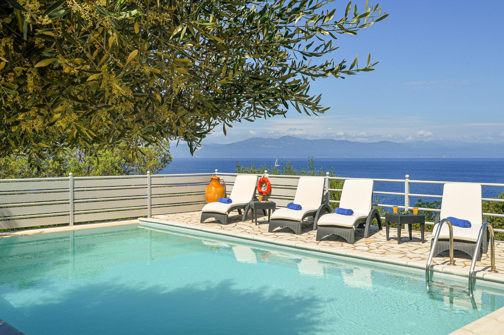 Lioniskari Seaviews - Paxoi'S Private Pool Oasis Villa Porto Ozias Ngoại thất bức ảnh